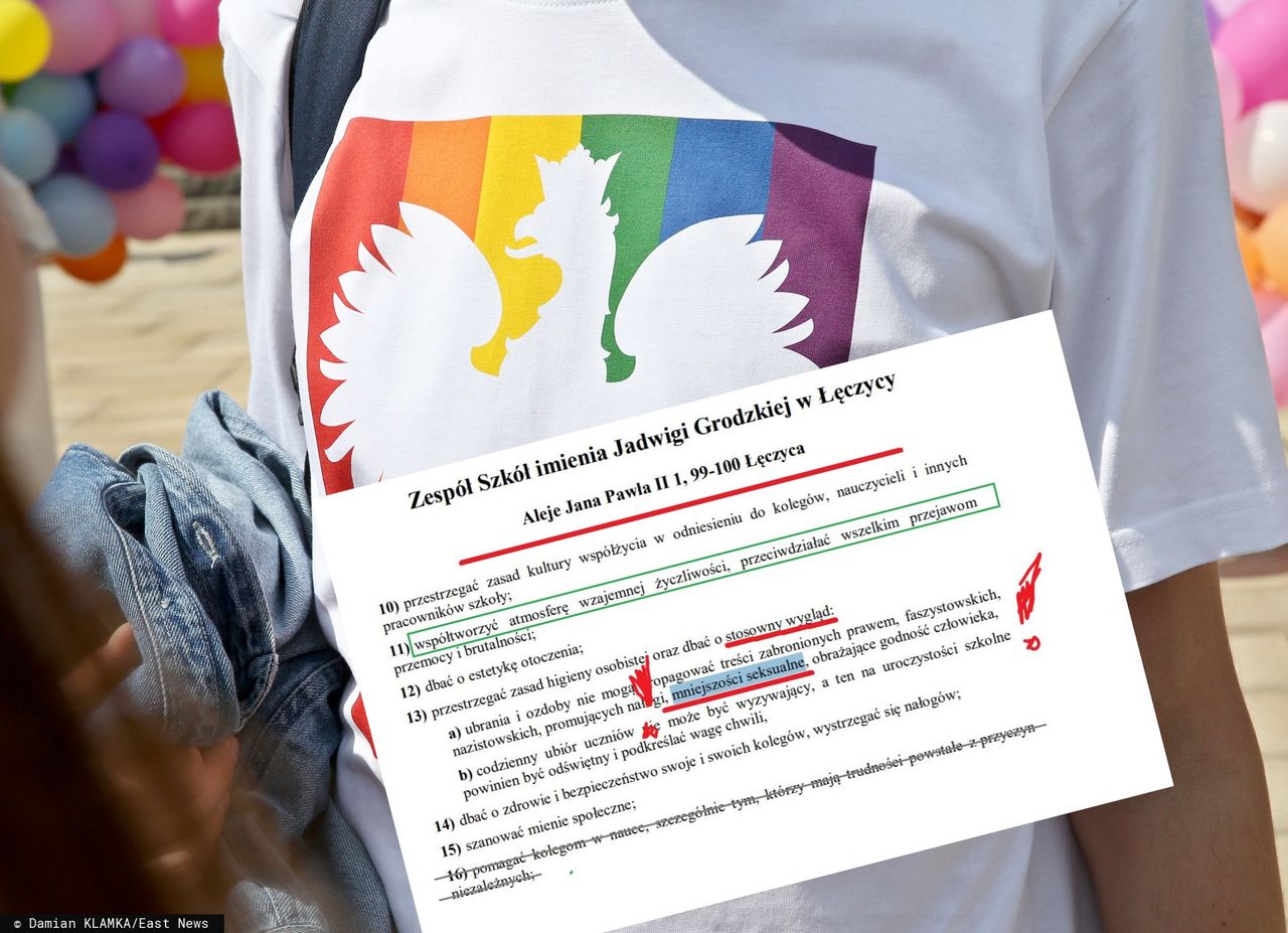 "Zakaz propagowania mniejszości seksualnych". Kontrowersyjny zapis w statucie szkoły