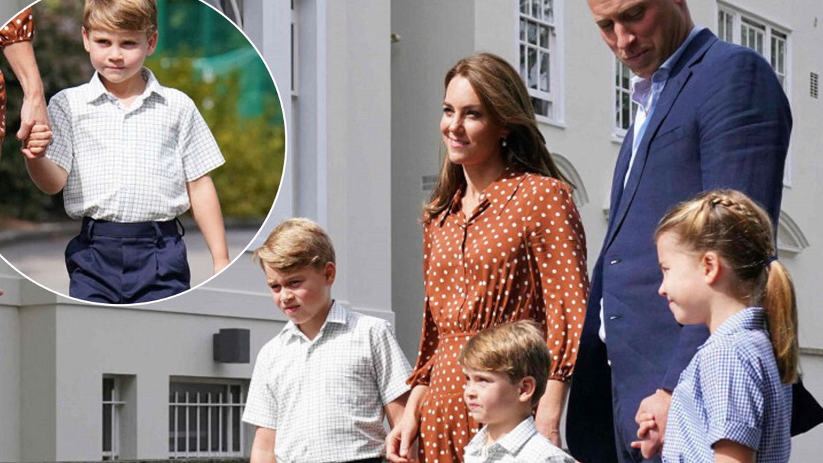 Kate i William odprowadzili dzieci do nowej szkoły. Mały Louis znów pokazał charakterek. Tym razem oberwało się jego tacie