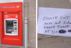 Serwisant zatrzasnął się w bankomacie. Klienci nie mogli uwierzyć, w to co robił