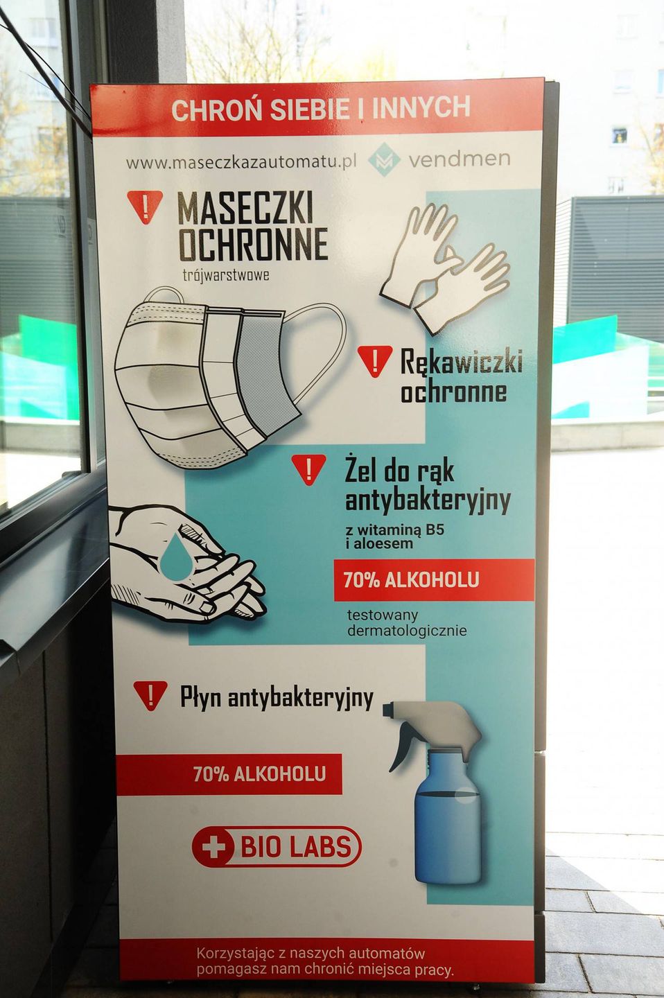 Maseczkomat w Warszawie