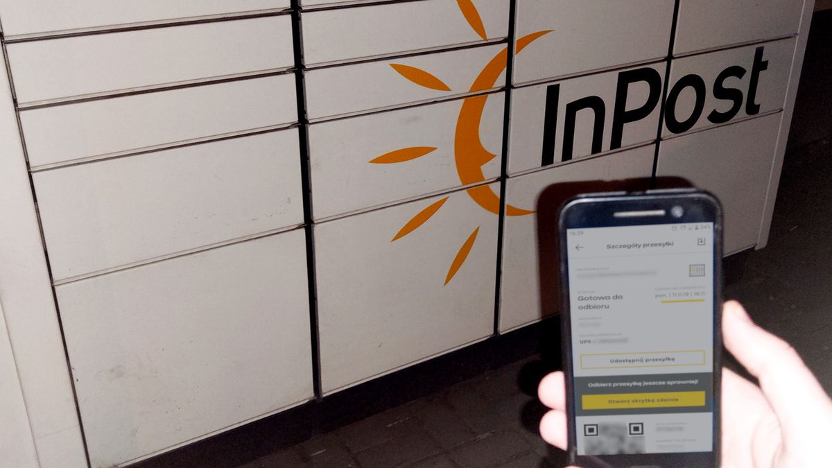 Paczkomaty InPost z możliwością otwarcia skrytki aplikacją