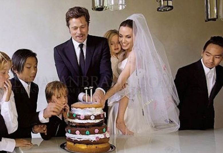 Wyciekły zdjęcia z sesji ślubnej Angeliny Jolie i Brada Pitta! [galeria]