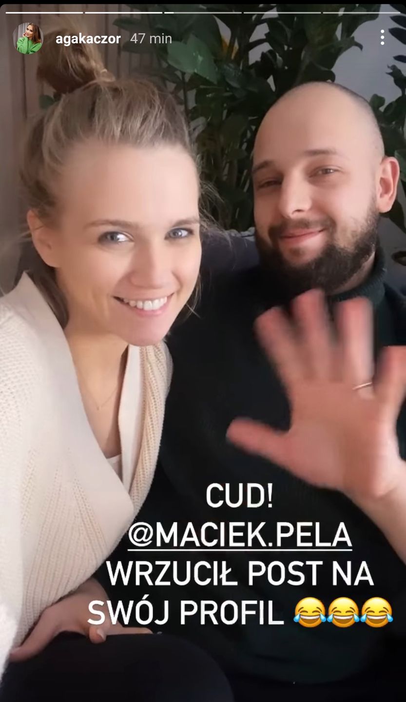 Agnieszka Kaczorowska i Maciej Pela