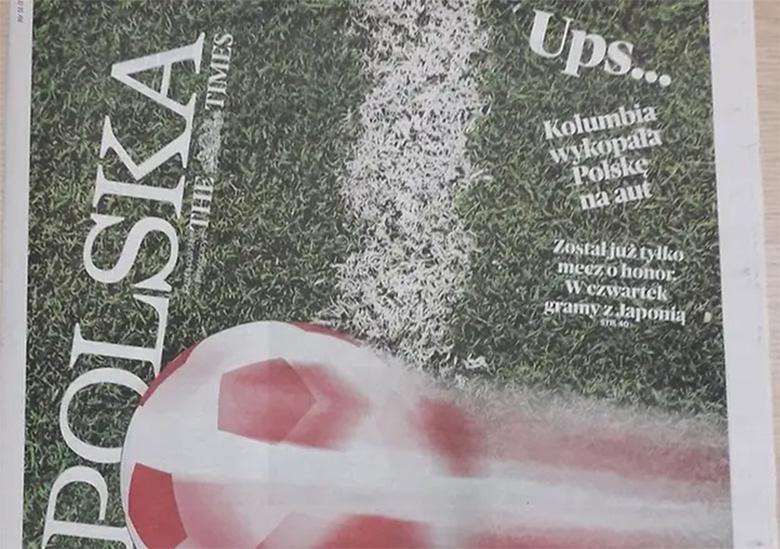 Nagłówki gazet po meczu Polska-Kolumbia