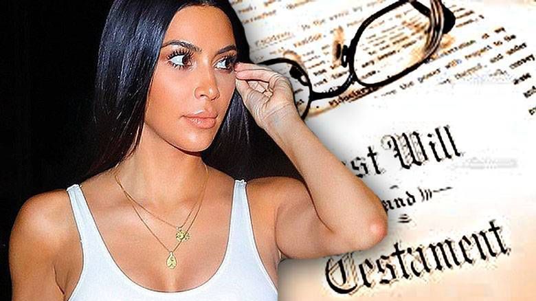 Kim Kardashian testament