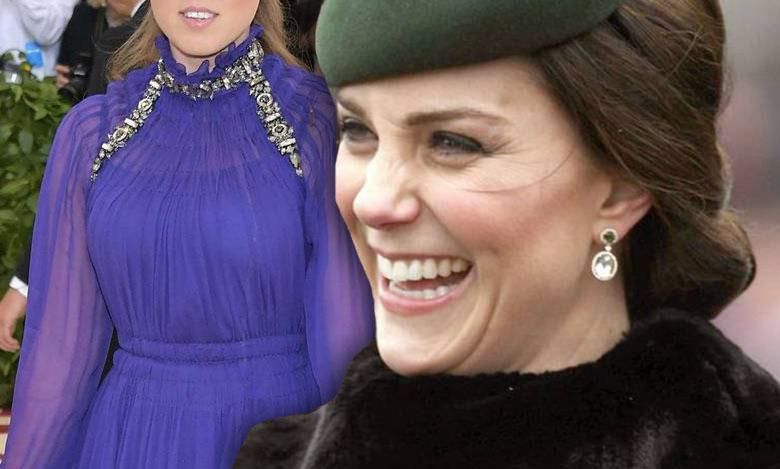 MET Gala 2018: Księżniczka Beatrice brylowała na czerwonym dywanie przed królewskim ślubem. Kreacją mogłaby przyćmić księżną Kate... Tylko co się dzieje z jej twarzą?