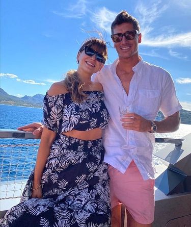 Robert Lewandowski i Anna Lewandowska na wakacjach