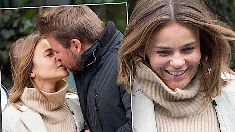 Edyta Herbuś i Piotr Bukowiecki całują się