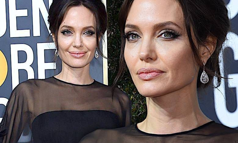 Angelina Jolie Złote Globy 2018 kreacja