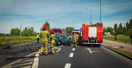 Karambol na Koszalińskiej. Droga zablokowana