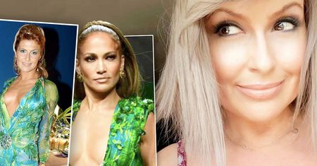 Katarzyna Skrzynecka po 16 latach włożyła sukienkę Versace dla J.Lo. Co się stało z odważnym dekoltem?