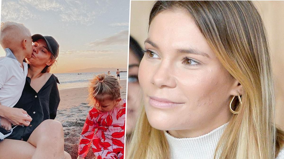 Maja Bohosiewicz z rodziną