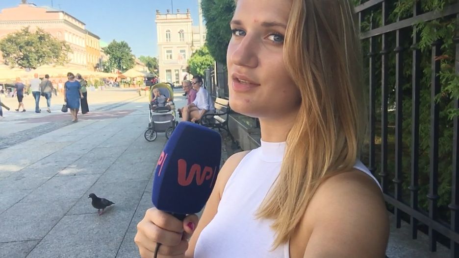Reporterka Karolina Rogaska w Radomiu