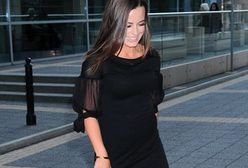 Anna Mucha: czarna sukienka nie ukryła brzuszka