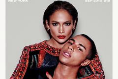 Jennifer Lopez i Olivier Rousteing w sesji dla Paper Magazine