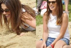 Uśmiechnięta Kasia Glinka na charytatywnym meczu gwiazd!