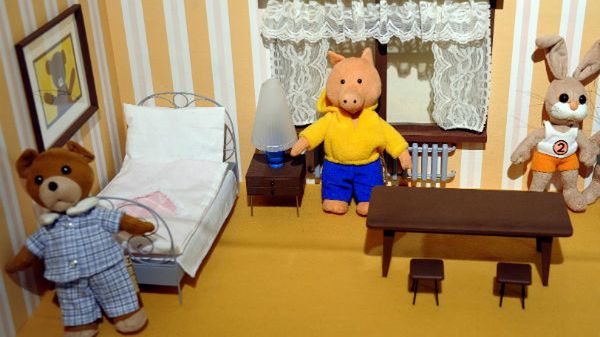 Figurki Misia Uszatka i jego przyjaciół, popularnych bohaterów "Wieczorynki"