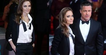 Piękna Angelina w garniturze na rozdaniu nagród BAFTA!