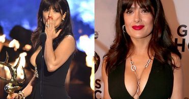 Ogromny dekolt Salmy Hayek!