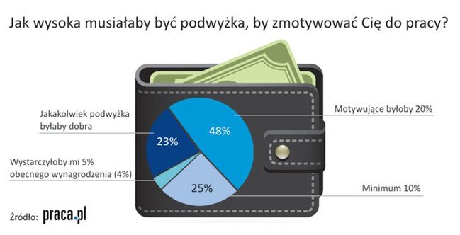 Jaka podwyżka satysfakcjonuje polskiego pracownika?