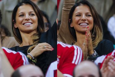 Piękna Lewandowska kibicuje mężowi na stadionie
