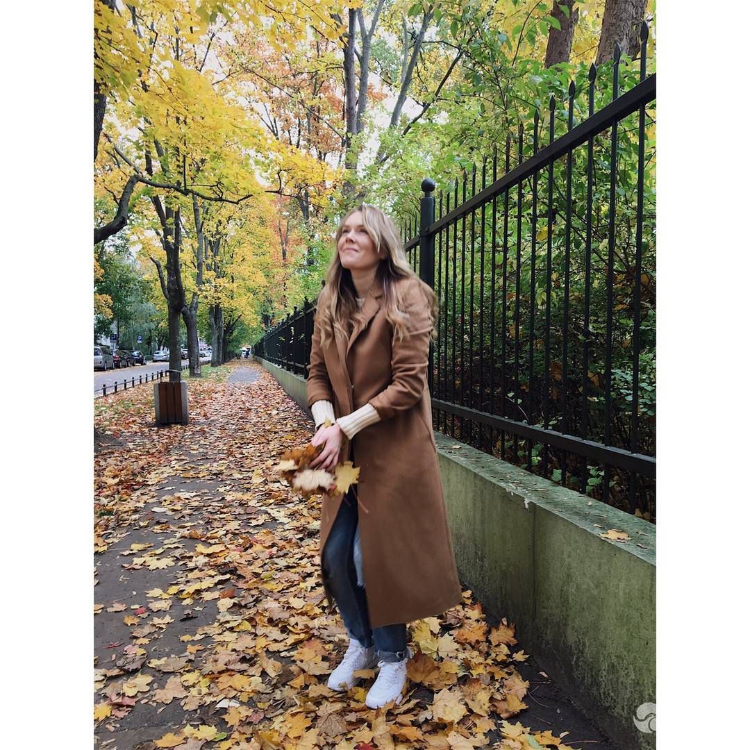 Magdalena Lamparska po porodzie jak pani jesień