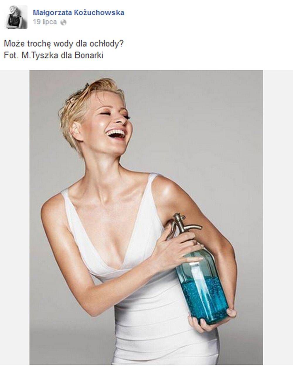 Małgorzata Kożuchowska

Fotografia: screen z Facebook.com