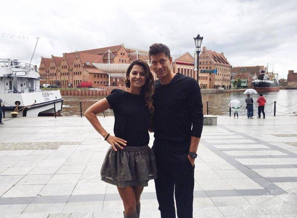 Anna i Robert Lewandowscy w Gdańsku, fot. Facebook