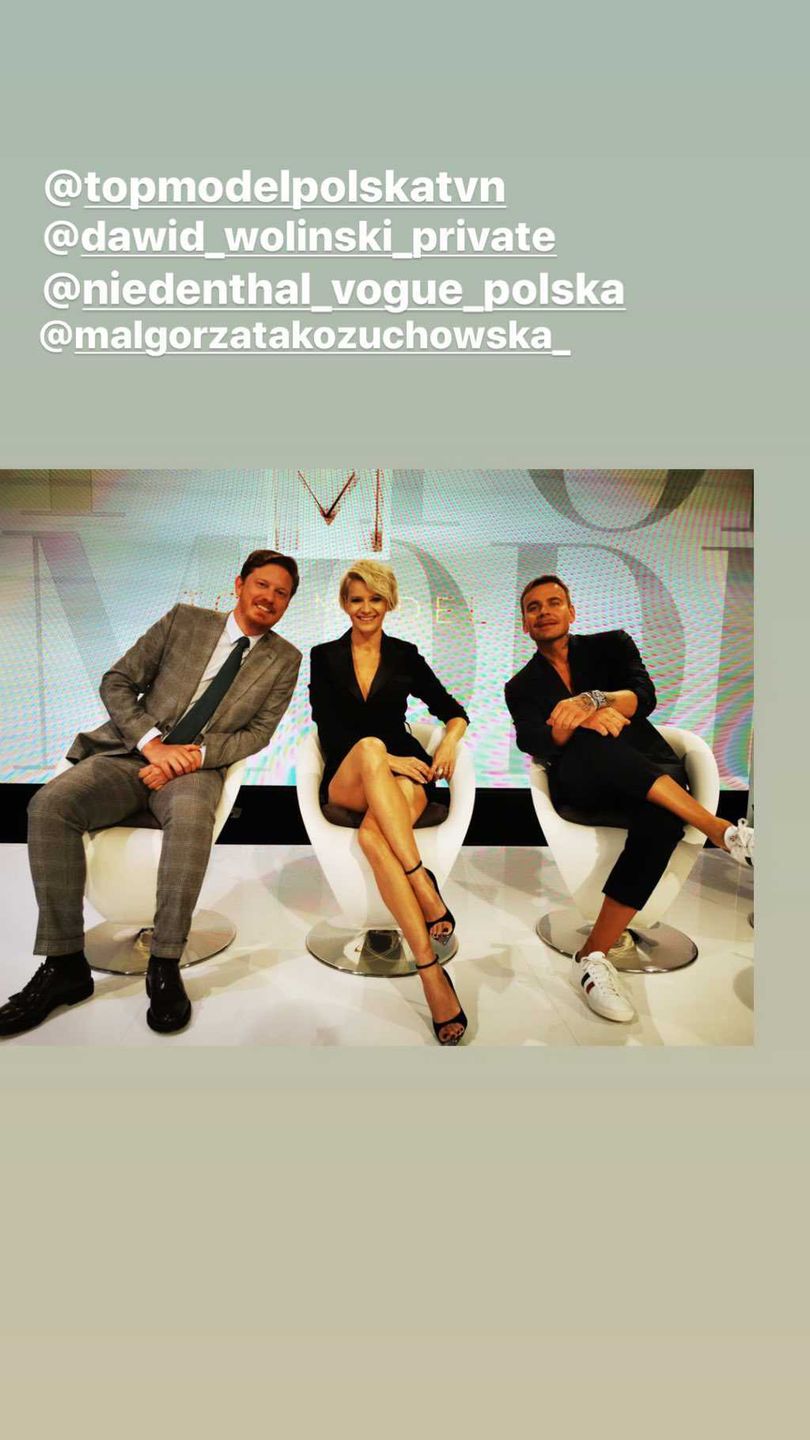 Małgorzata Kożuchowska na planie Top Model