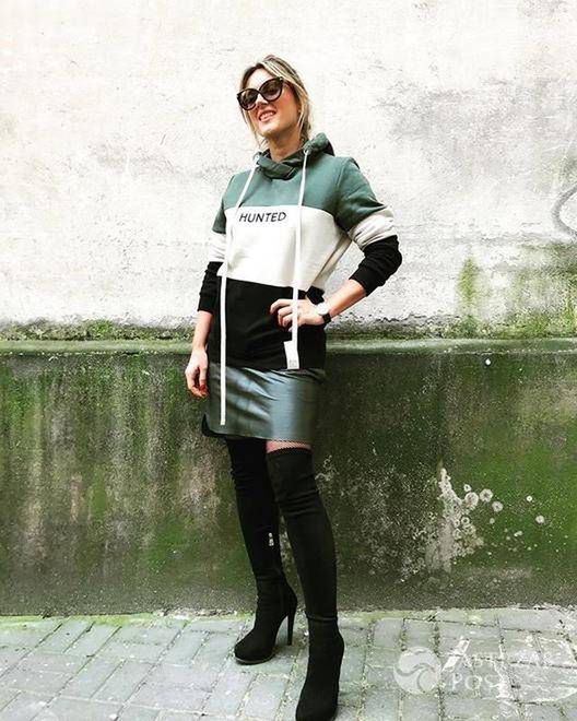 Karolina Szostak w bluzie Łukasza Jemioła