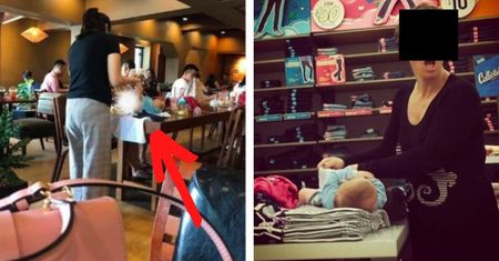 Goście restauracji zamarli, gdy jedna z kobiet zaczęła przewijać dziecko na stole. "To niedopuszczalne"!