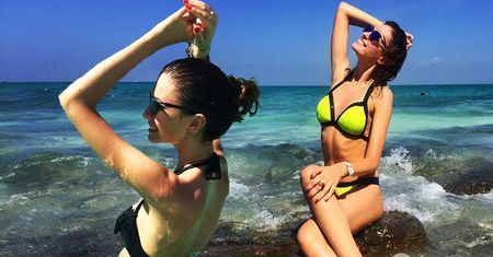 Ewa Mielnicka z narzeczonym na rajskich wakacjach. Tylko u nas zdjęcia pięknej Miss Polski w bikini