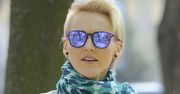 Agnieszka Chylińska w wiosennej stylizacji na spacerze w parku [paparazzi] [zdjęcia]