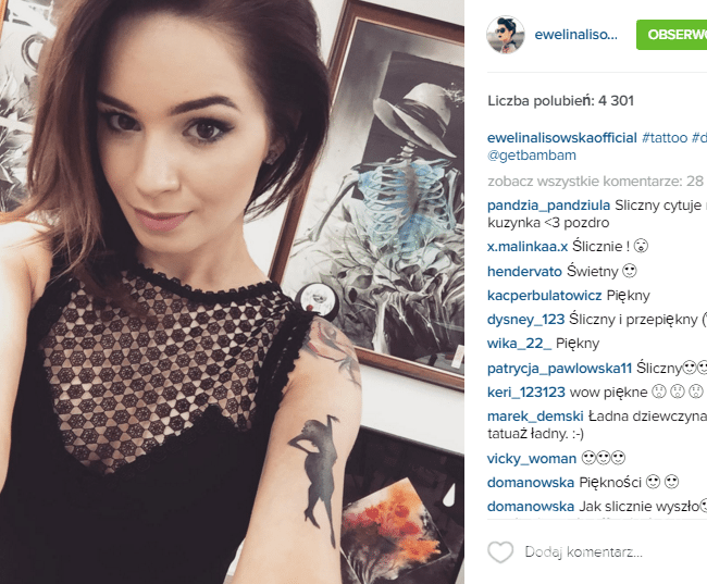 Ewelina Lisowska ma nowy tatuaż