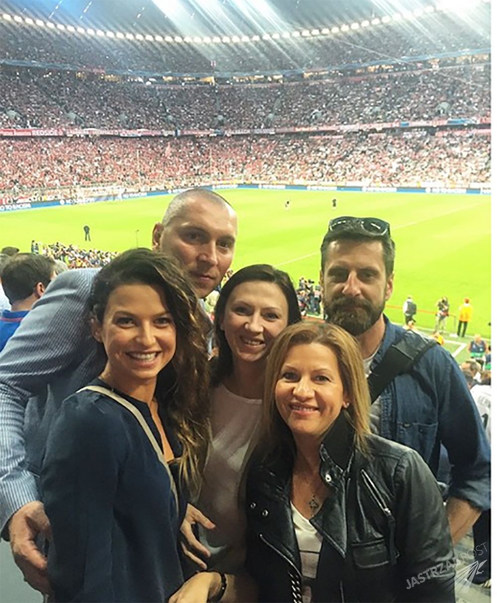 Anna Lewandowska na stadionie, fot. Instagram
