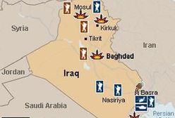 Kolumny koalicji posuwają się w kierunku Bagdadu