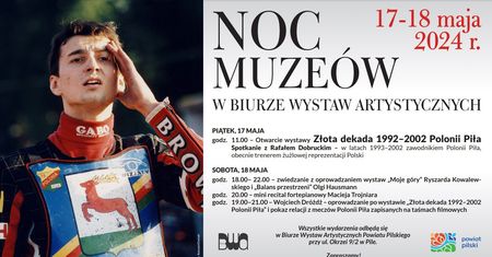 Pilskie BWA zaprasza na Noc Muzeów z Rafałem Dobruckim