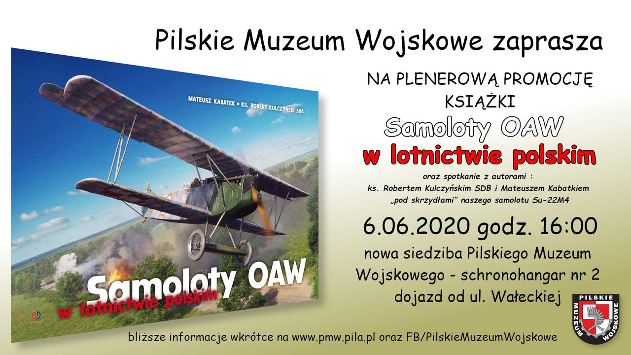 Plenerowa promocja książki „Samoloty OAW w lotnictwie polskim”