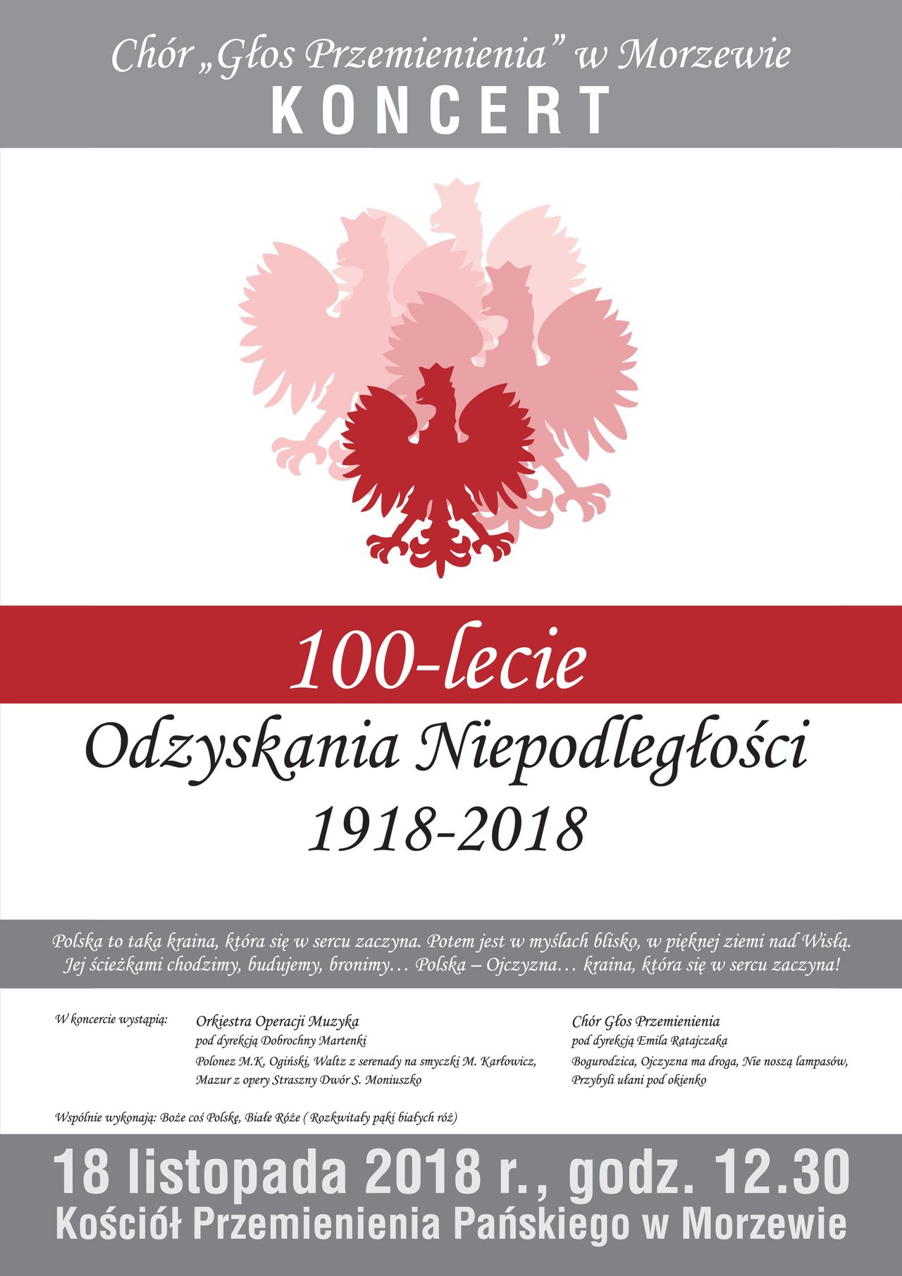 W niedzielę w Morzewie będzie pięknie i patriotycznie