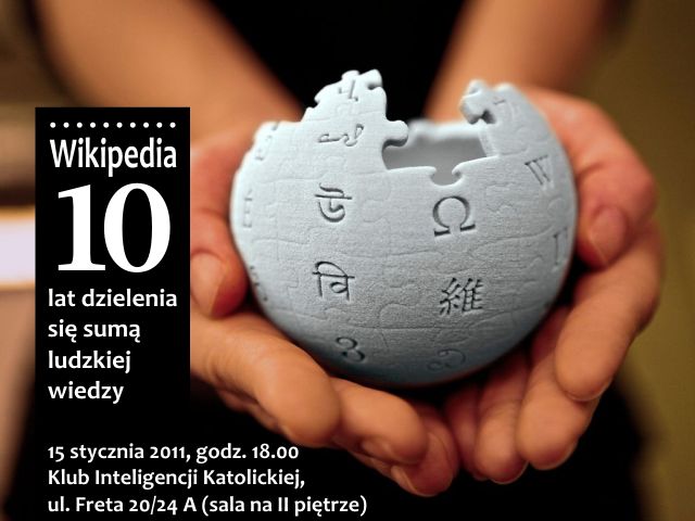 15 stycznia Wikipedia obchodzi swoje 10. urodziny