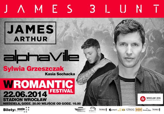 James Blunt gwiazdą pierwszej edycji festiwalu WROMANTIC