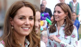 Księżna Kate w kwiecistej sukience. Koszt? "Tylko" 8 tys. zł