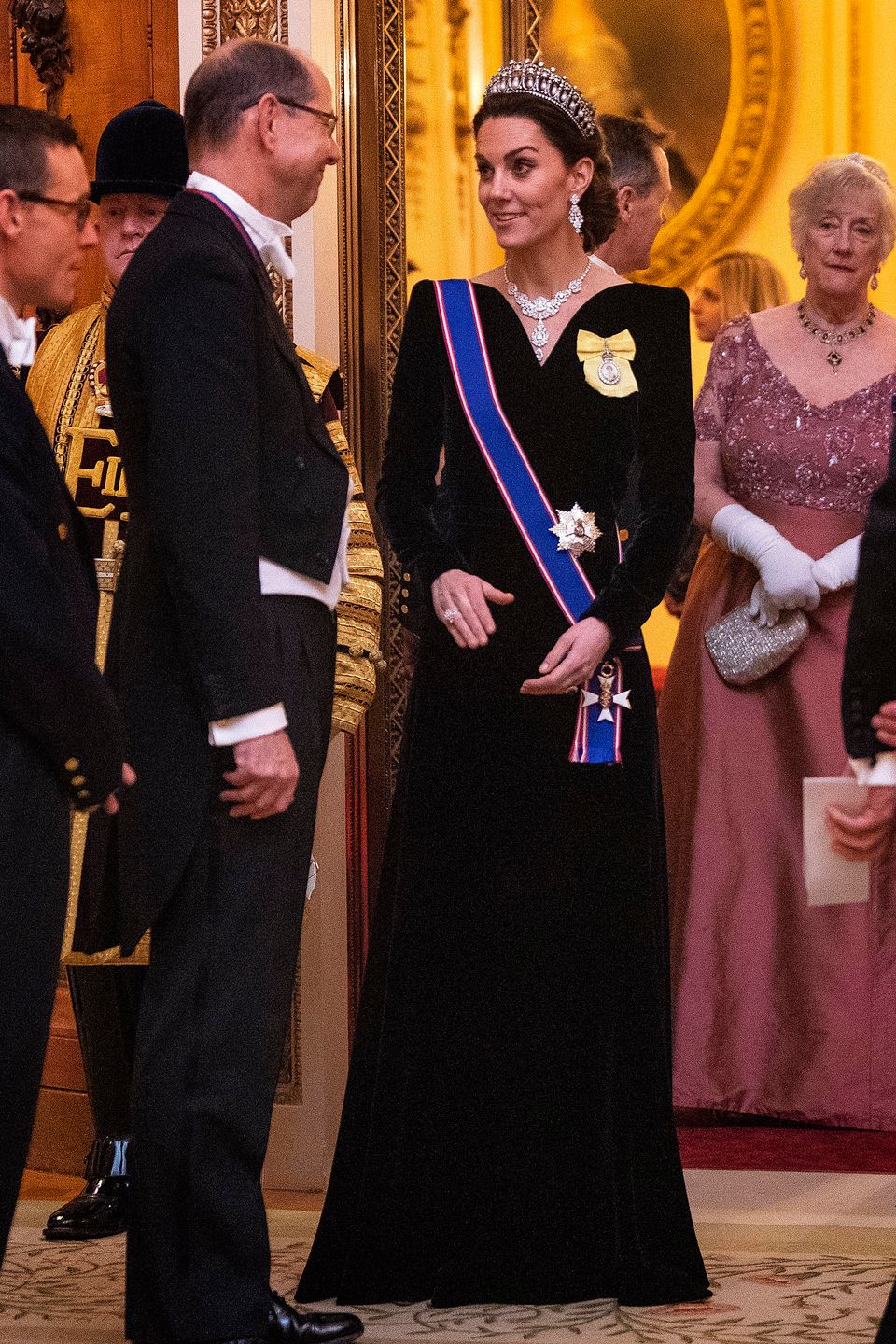 The Duchess of Cambridge at an evening reception for members of the Diplomatic Corps at Buckingham Palace in London. PA Photo. Picture date: Wednesday December 11, 2019. See PA story ROYAL Queen. Photo credit should read: Victoria Jones/PA Wire 
