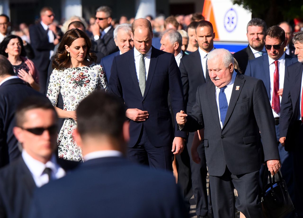 Kate i William zwiedzili Europejskie Centrum Solidarności i spotkali się z Lechem Wałęsą