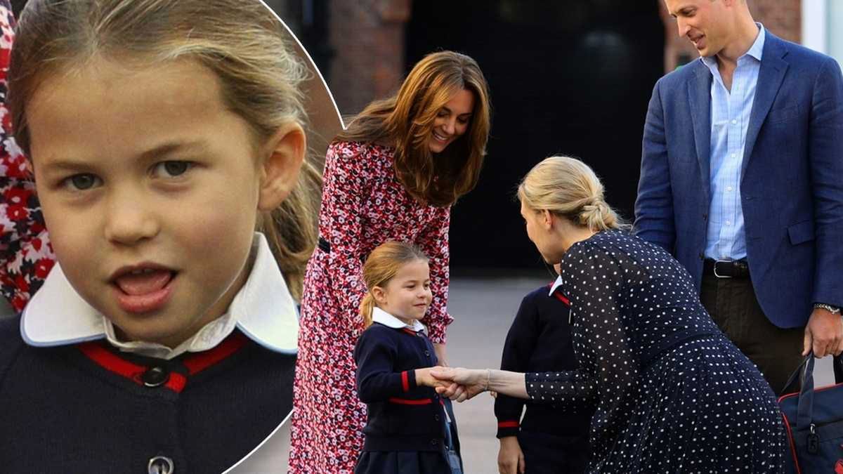 Księżna Kate i książę William z dziećmi na rozpoczęciu roku szkolnego. Charlotte skradła show swoimi słodkimi minami