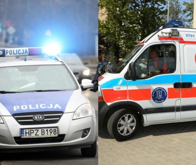 26 km karetką w korkach, gdy każde hamowanie mogło zabić pacjentkę. Nietypowa eskorta policji