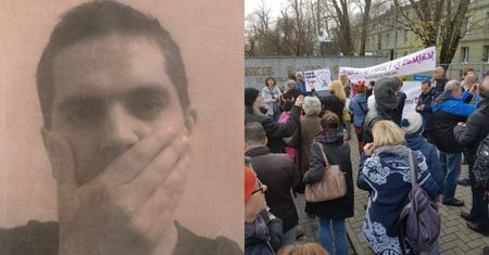 Protesty przed siedzibą radiowej "Trójki". Dziennikarze i słuchacze stacji przeciw zwolnieniom pracowników