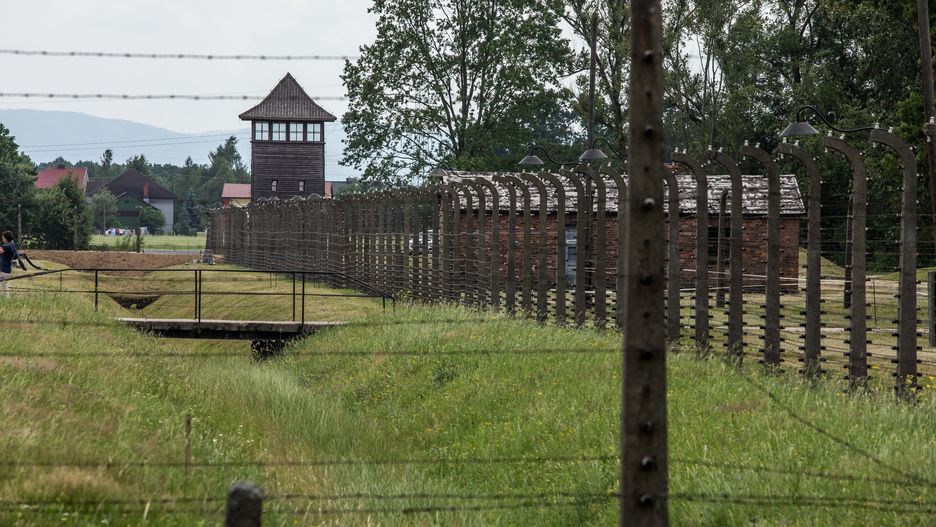 Obóz Koncentracyjny Oświęcimiu, gdzie w trakcie Holokaustu zginęło ponad milion Żydów z Europy.