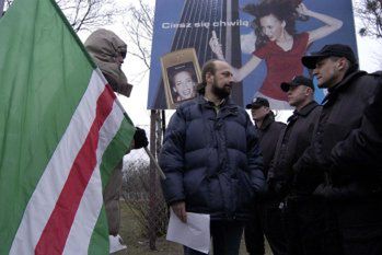 Manifestacja przed ambasadą rosyjską