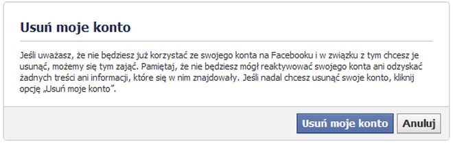 jak usunąć facebooka 